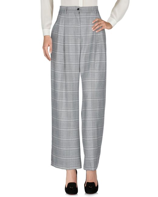 Nora Barth Gray Pants Polyester, Viscose, Elastane