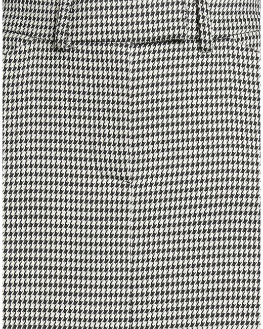 Soallure Gray Midi Skirt Polyester, Rayon, Elastane
