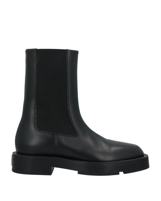 Givenchy Black Squared Chelsea Ankle Boots