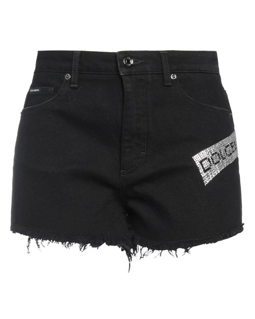 Dolce & Gabbana Black Denim Shorts