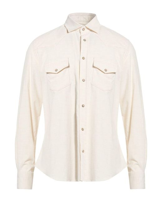 Eleventy Natural Shirt Cotton for men