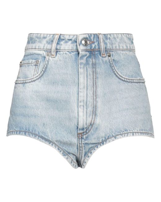 Sportmax Blue Denim Shorts Cotton