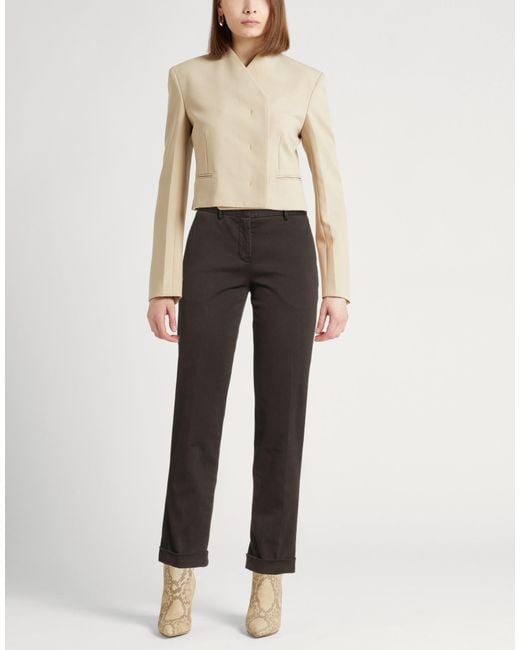 Boglioli Gray Dark Pants Cotton, Elastane
