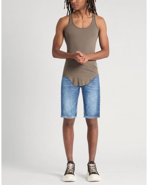 DIESEL Blue Denim Shorts for men