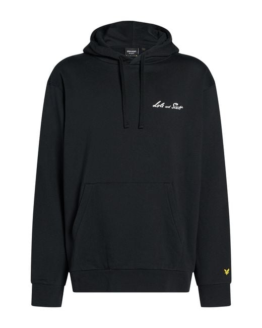 Lyle & Scott Black Sweatshirt Cotton for men