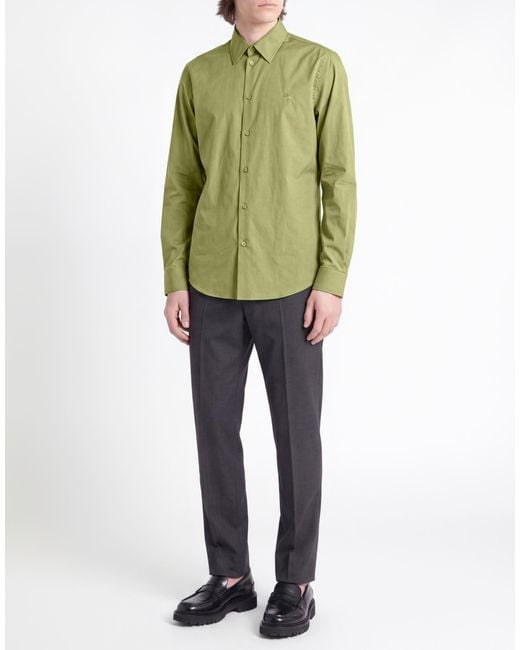 Burberry Green Shirt Cotton for men
