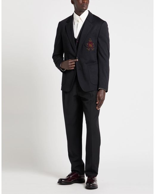 Dolce & Gabbana Black Blazer Virgin Wool, Polyamide for men