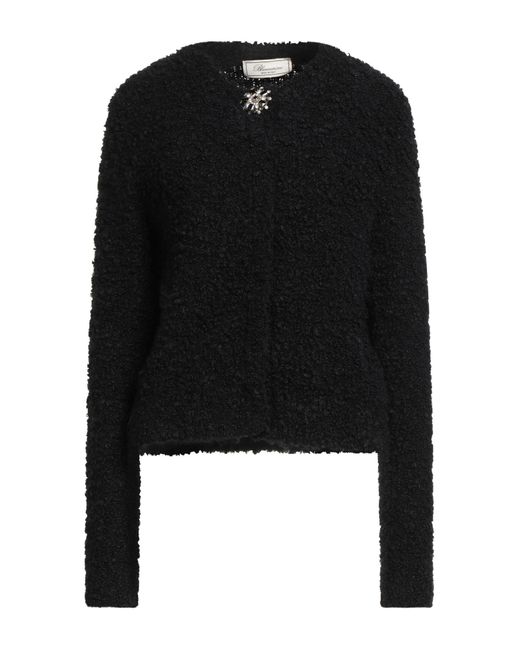 Blumarine Black Cardigan Alpaca Wool, Wool, Polyamide