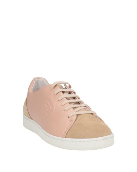 Cerruti 1881 Pink Sneakers Calfskin
