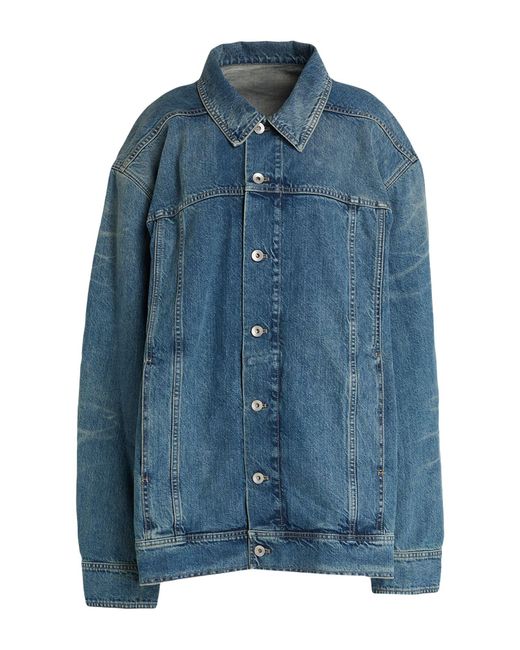 Rick Owens Blue Denim Outerwear