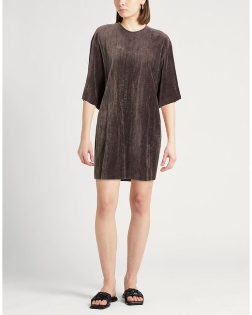 Alysi Brown Mini Dress