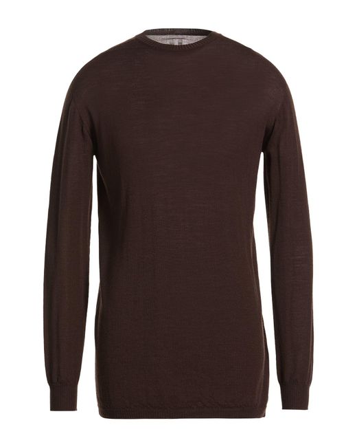 Rick Owens Brown Sweater Virgin Wool for men