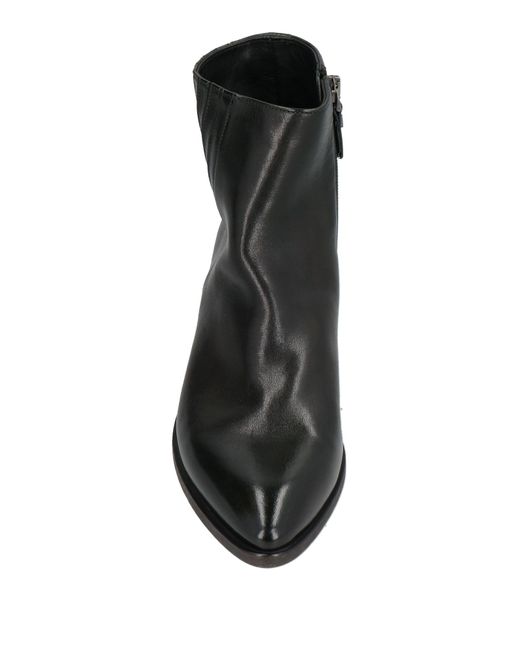 Pantanetti Black Ankle Boots Leather