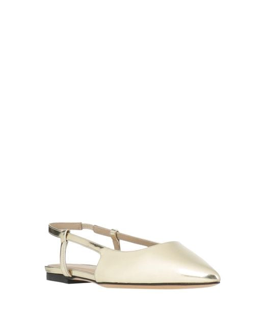 Theory White Ballet Flats Leather