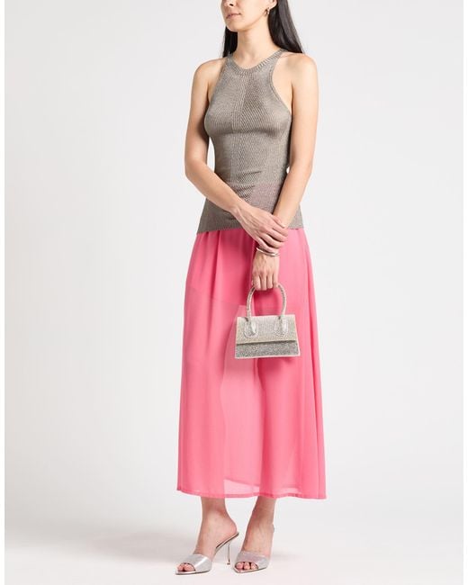 ARMANI EXCHANGE Pink Midi Skirt Polyester