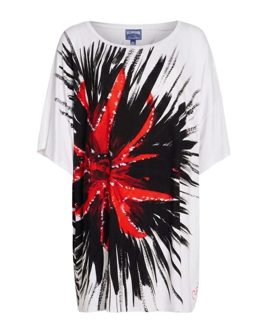 Vilebrequin White For Patrizia Gucci T-Shirt Viscose, Elastane