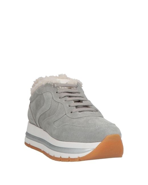 Voile Blanche Gray Sneakers Leather, Shearling