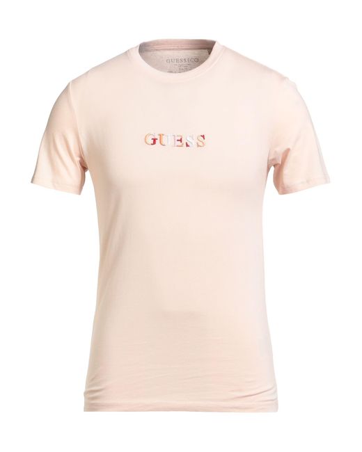 Guess Pink T-Shirts for men