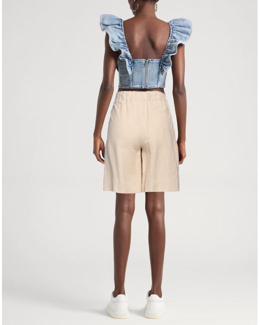 Antonelli Natural Shorts & Bermuda Shorts Viscose, Linen