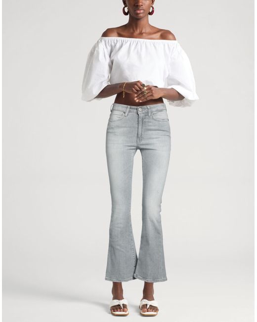 Dondup Gray Jeans Organic Cotton, Recycled Elastane