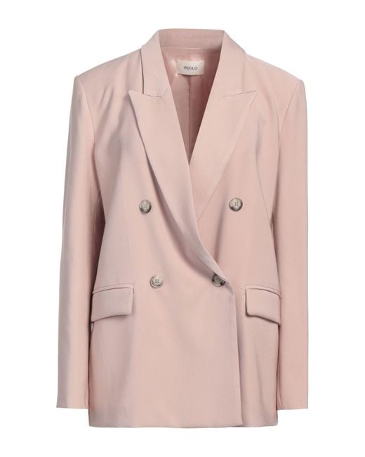 ViCOLO Pink Blazer Viscose, Polyester