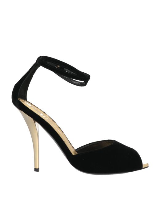 Paris Texas Black Sandals