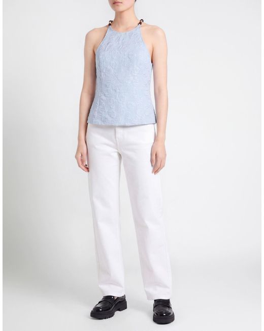 Ganni Blue Top