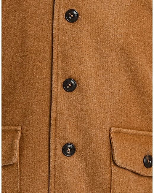 L.b.m. 1911 Brown Jacket Cotton, Elastane for men
