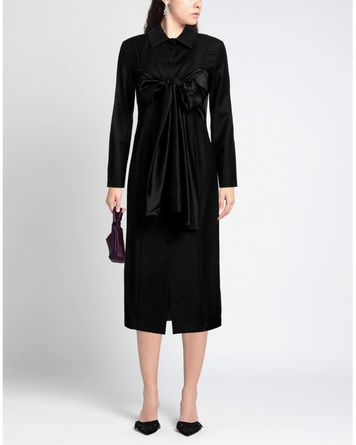 Matériel Black Midi Dress