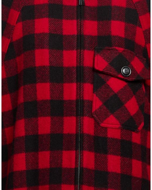 Woolrich Red Jacket Wool, Polyamide