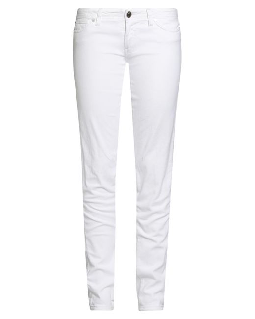Jacob Cohen White Pants Cotton, Elastane