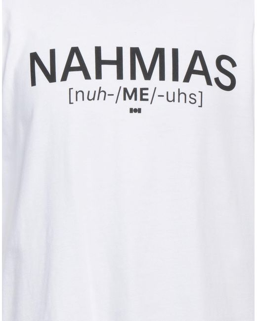 NAHMIAS White T-shirt for men