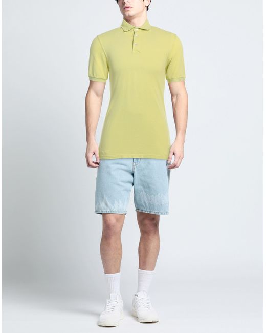 Fedeli Yellow Polo Shirt for men