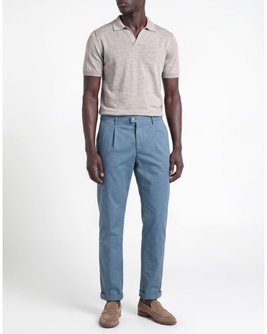 Tramarossa Blue Slate Pants Cotton, Elastane for men