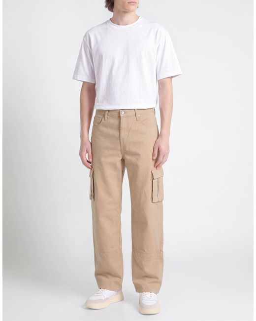 Calvin Klein Natural Pants Recycled Cotton for men