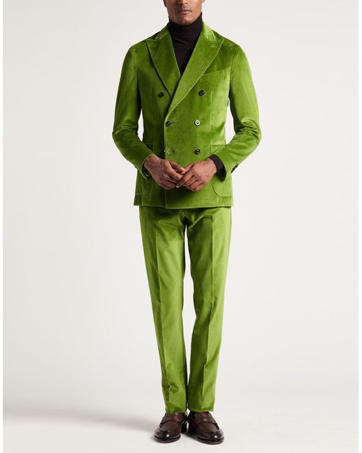 Traje Boglioli de hombre de color Green