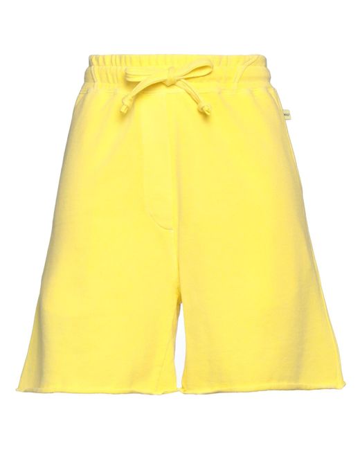 NOUMENO CONCEPT Yellow Shorts & Bermuda Shorts