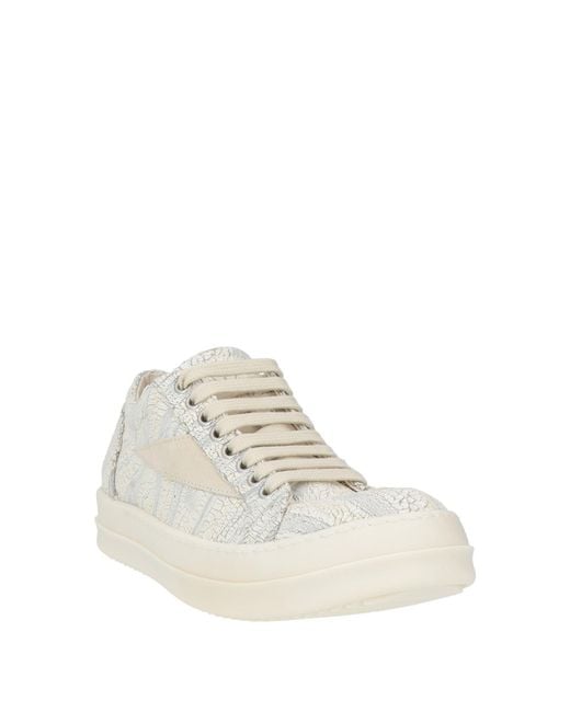 Rick Owens White Sneakers Leather