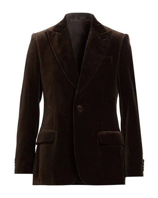 Lardini Black Blazer Cotton, Viscose for men