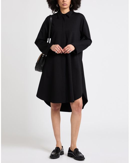 Futur Black Midi Dress Viscose, Polyamide, Elastane