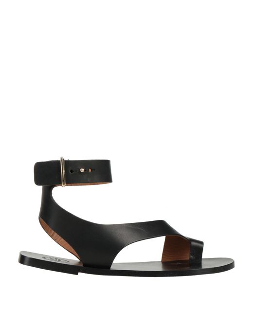 Atp Atelier Black Thong Sandal