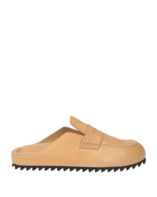 Officine Creative Natural Sand Mules & Clogs Leather
