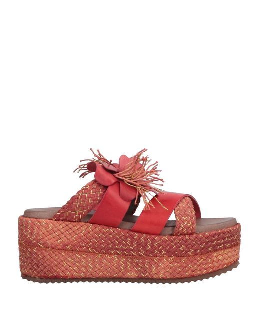 CafeNoir Red Sandals