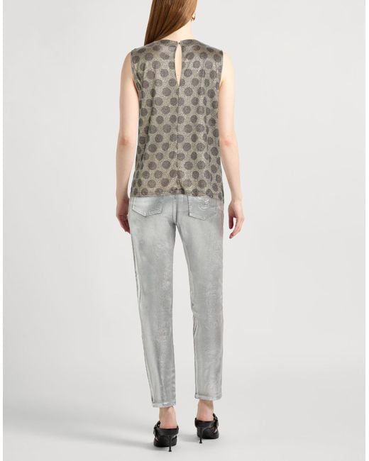 Siyu Gray Top Viscose, Polyamide, Polyester