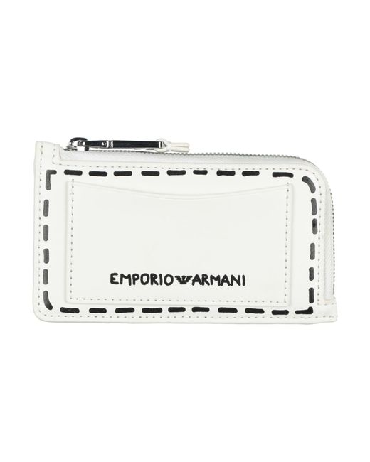 Emporio Armani White Cardholders