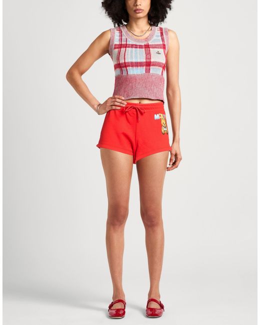 Moschino Red Shorts & Bermuda Shorts