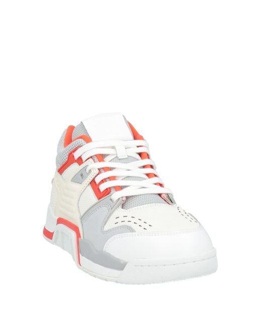 Reebok White Sneakers Leather, Textile Fibers for men