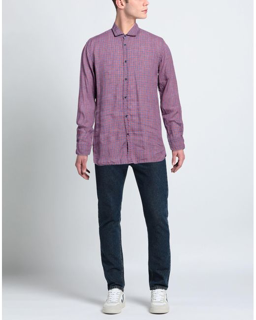 Aglini Purple Shirt for men