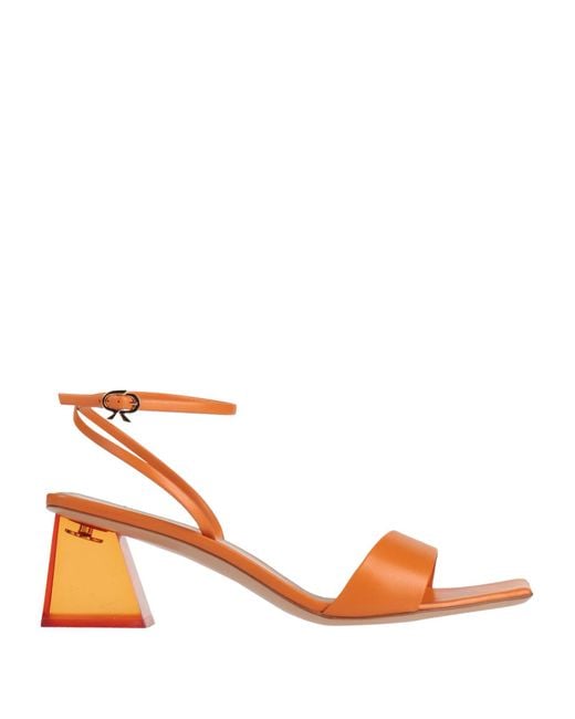 Gianvito Rossi Orange Sandals
