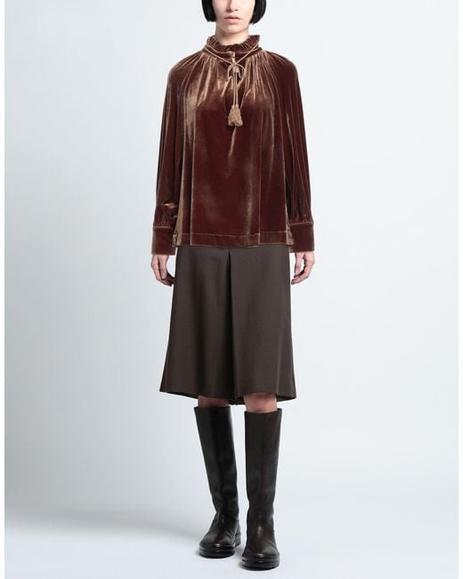 Compagnia Italiana Brown Top Polyester, Elastane